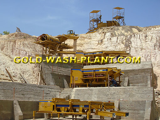 Gold Washing Plant operation