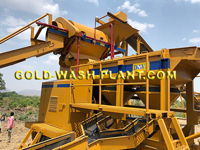 Portable wash plant for gold